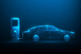 EV charger system integrated with real-time monitoring and analytics.
